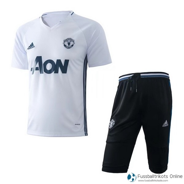 Manchester United Training Shirts Set Komplett 2017-18 Weiß Fussballtrikots Günstig